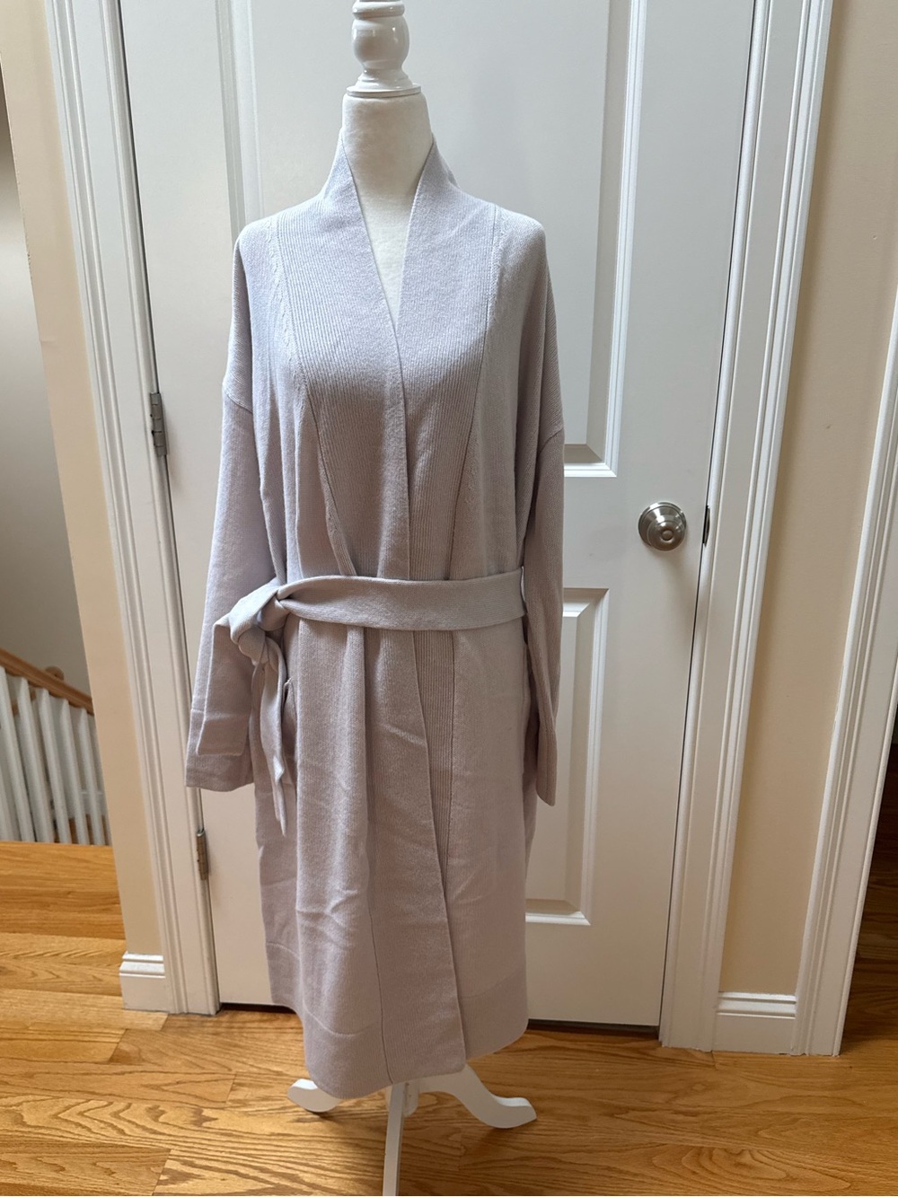 NAKEDCASHMERE Ynes 100% Cashmere Long Robe Sheepskin Size L